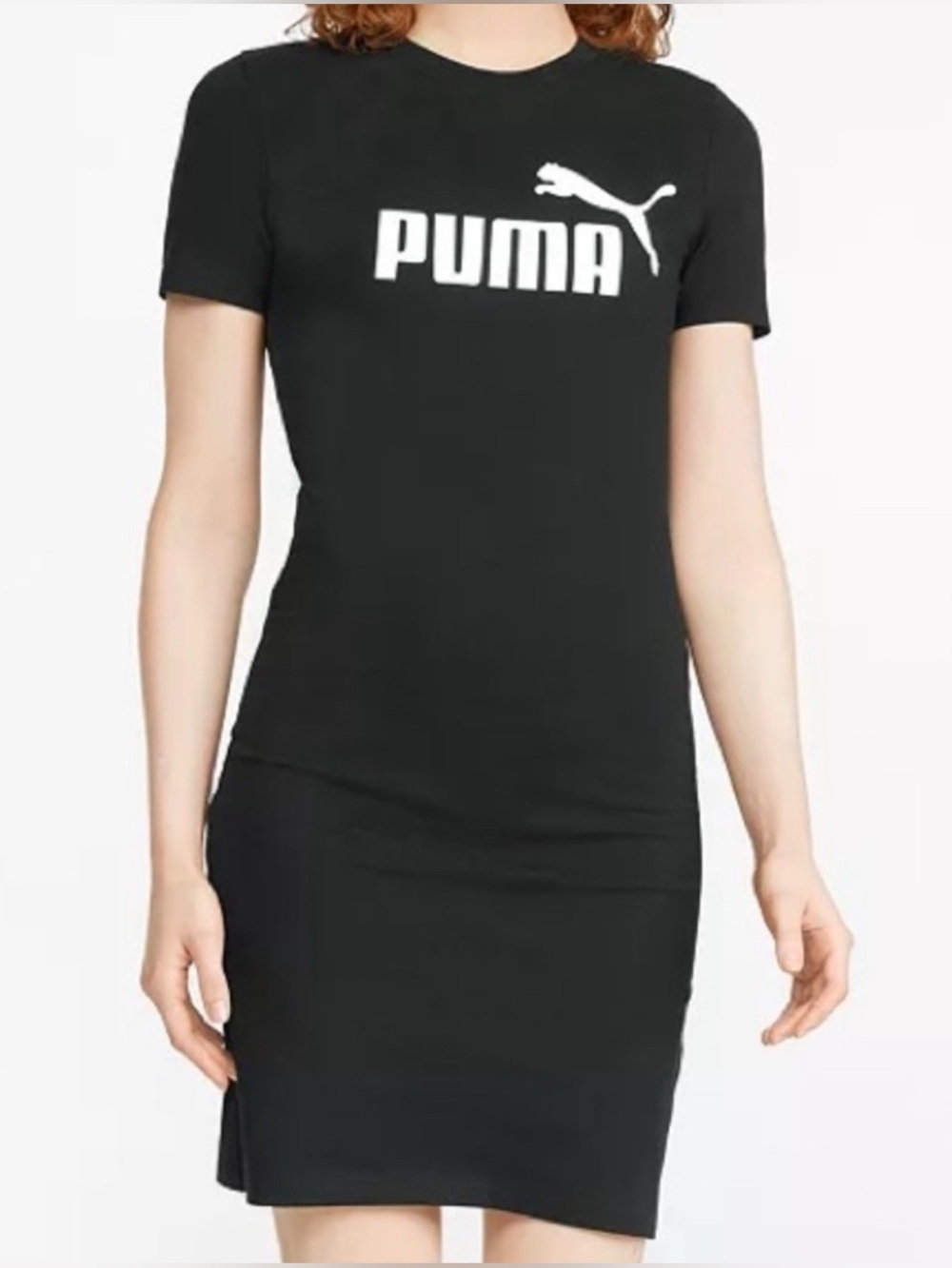 Puma Women’s Essential Slim Fit T-Skirt Dress Sz S Athleisure Sporty Athletic